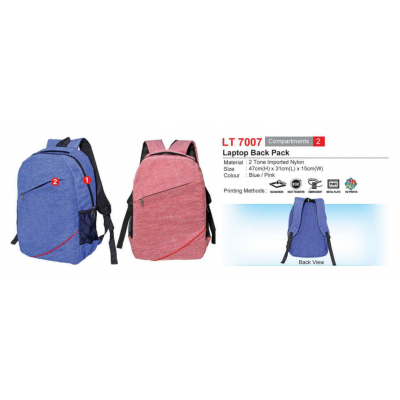 [Laptop Back Pack] Laptop Back Pack (Fully Padded Bag) - LT7007